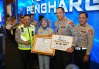 Ditlantas Polda Sumbar Raih Dua Penghargaan Nasional pada Rapat Anev Regident dan Pelayanan STNK di Bandung