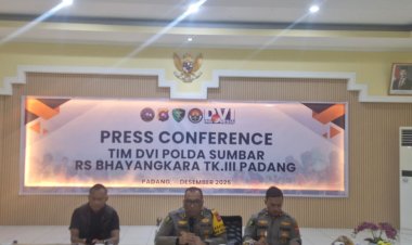 DVI Polda Sumbar Percepat Identifikasi Korban Bencana: 161 Jenazah Terverifikasi, 25 Masih Menunggu Kecocokan DNA