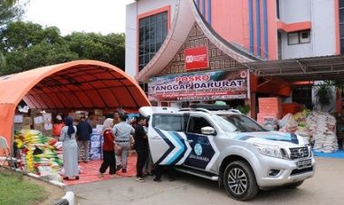 Jasa Raharja Salurkan Bantuan ke Warga Lubuk Minturun Pascabencana Banjir Bandang dan Longsor