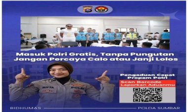 Rekrutmen Polri Gratis, Polda Sumbar Tegaskan Anti-Calo dan Buka Kanal Pengaduan Resmi