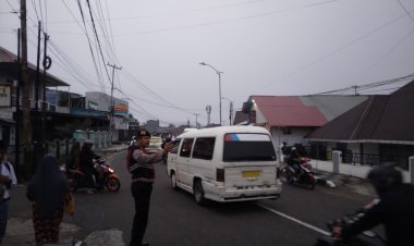 Polisi Gelar Patroli Preventif Pagi di Padang Panjang, Amankan Jam Sibuk dan Aktivitas Pelajar