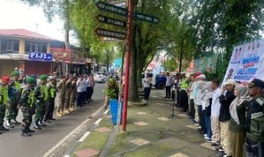 Polres Tanah Datar Kawal Peluncuran Program MRLL, Arus Lalu Lintas Ditargetkan Lebih Tertib